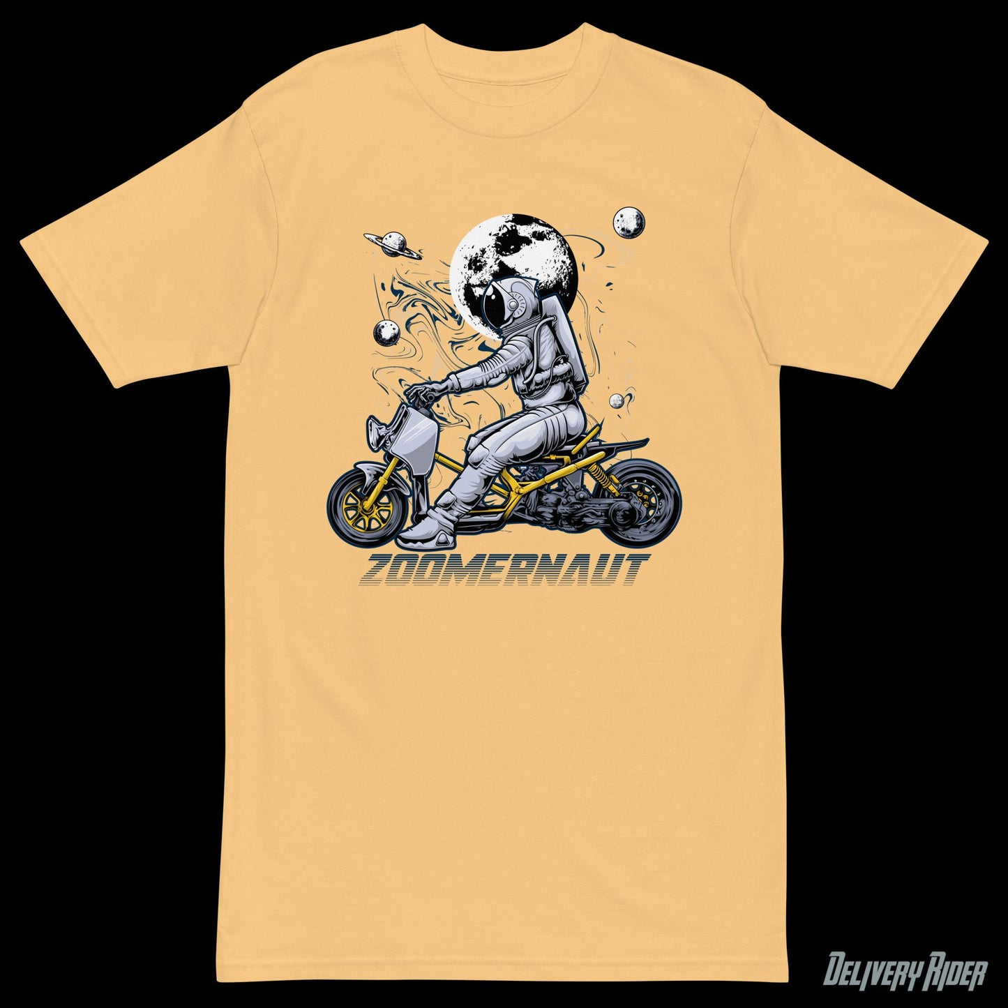 Delivery Rider Zoomer Men’s premium heavyweight tee