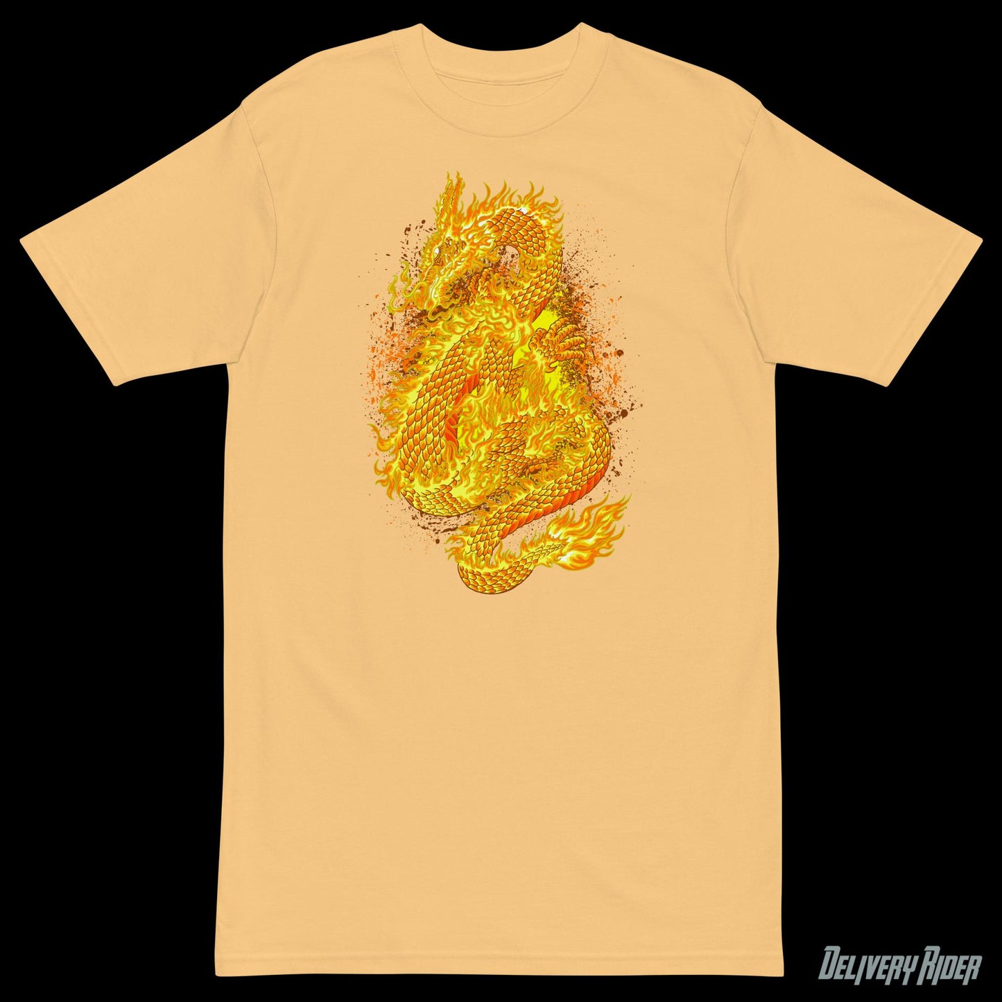 Fire Dragon Men’s premium heavyweight tee