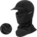 ROCKBROS Balaclava Winter Thermal Fleece Neck Warmer Windproof Dustproof Headcover Outdoor Sports Cycling Skiing Hats Fit Helmet Elastic Universal Size Black