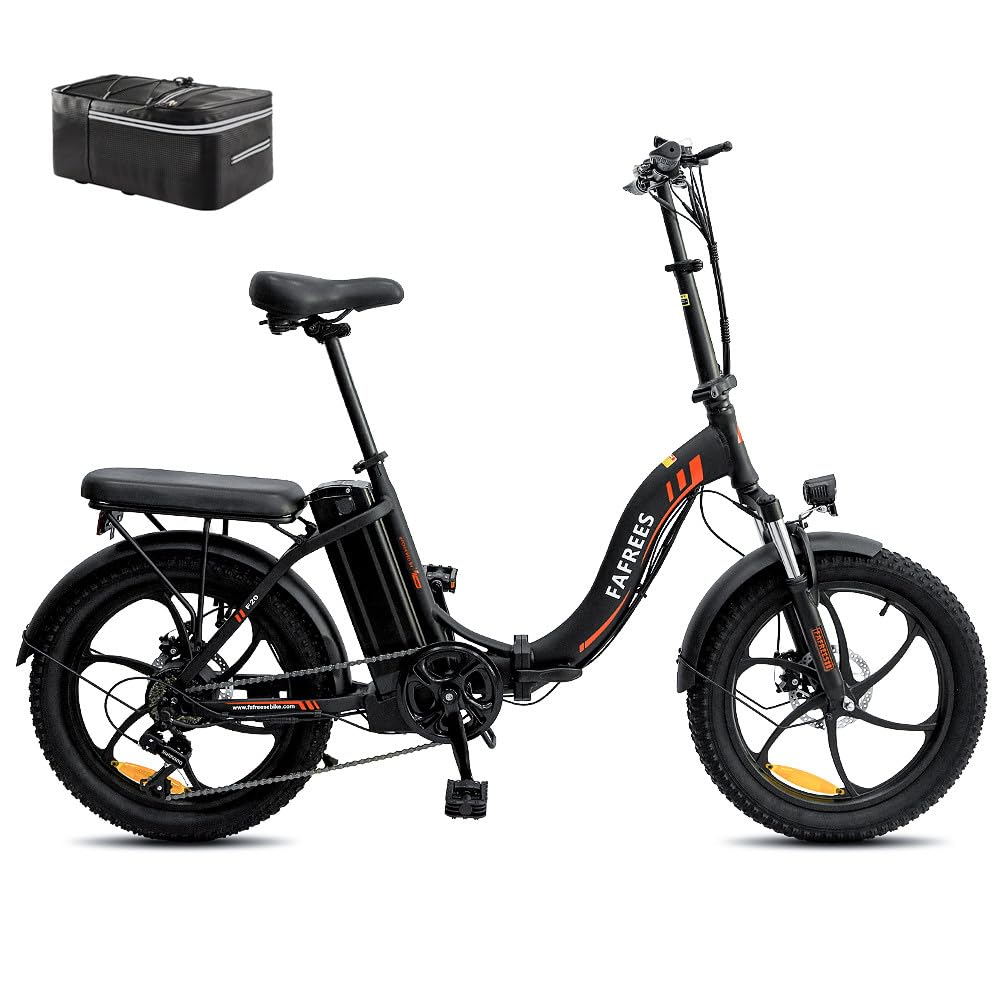 Fafrees F20 Folding Electric Bike for Adults, 36V 16Ah Removable Battery Ebike for Men and Ladies, 20 * 3.0 INCHES Fat Tire Pedal Assist E Bike, UK Stock