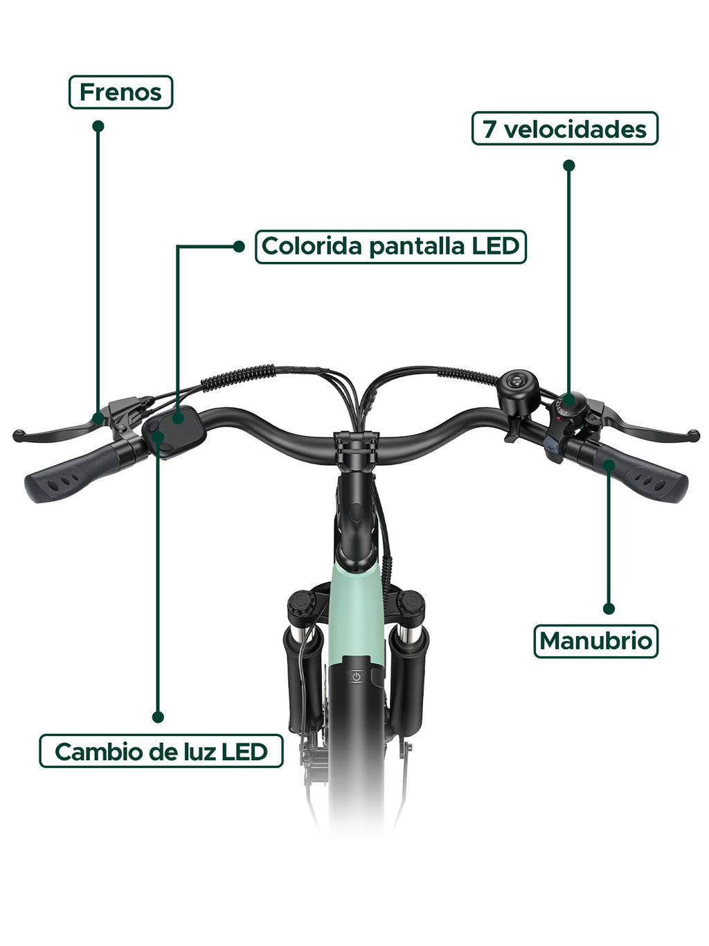 MileCity1 26" Electric Bike for Adults, 7 Speed Electric Bicycle with 36V 13Ah Removable Battery, 25km/h & 80-100km Range E Bike for Urban Commuters with Rear Rack, IP65 Waterproof