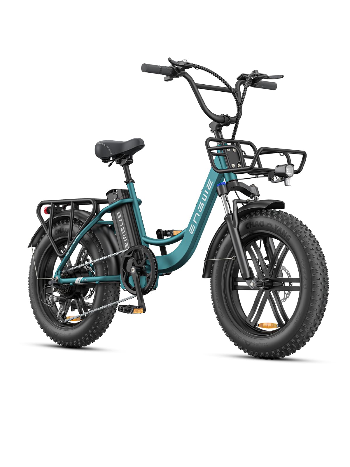 ENGWE L20 BOOST Electric Bike, 20‘’ ×4.0‘’ Fat Tire E-Bike for Adults 7 Speeds, 250W Motor 48V 13AhRemovable Battery Range up 120 km