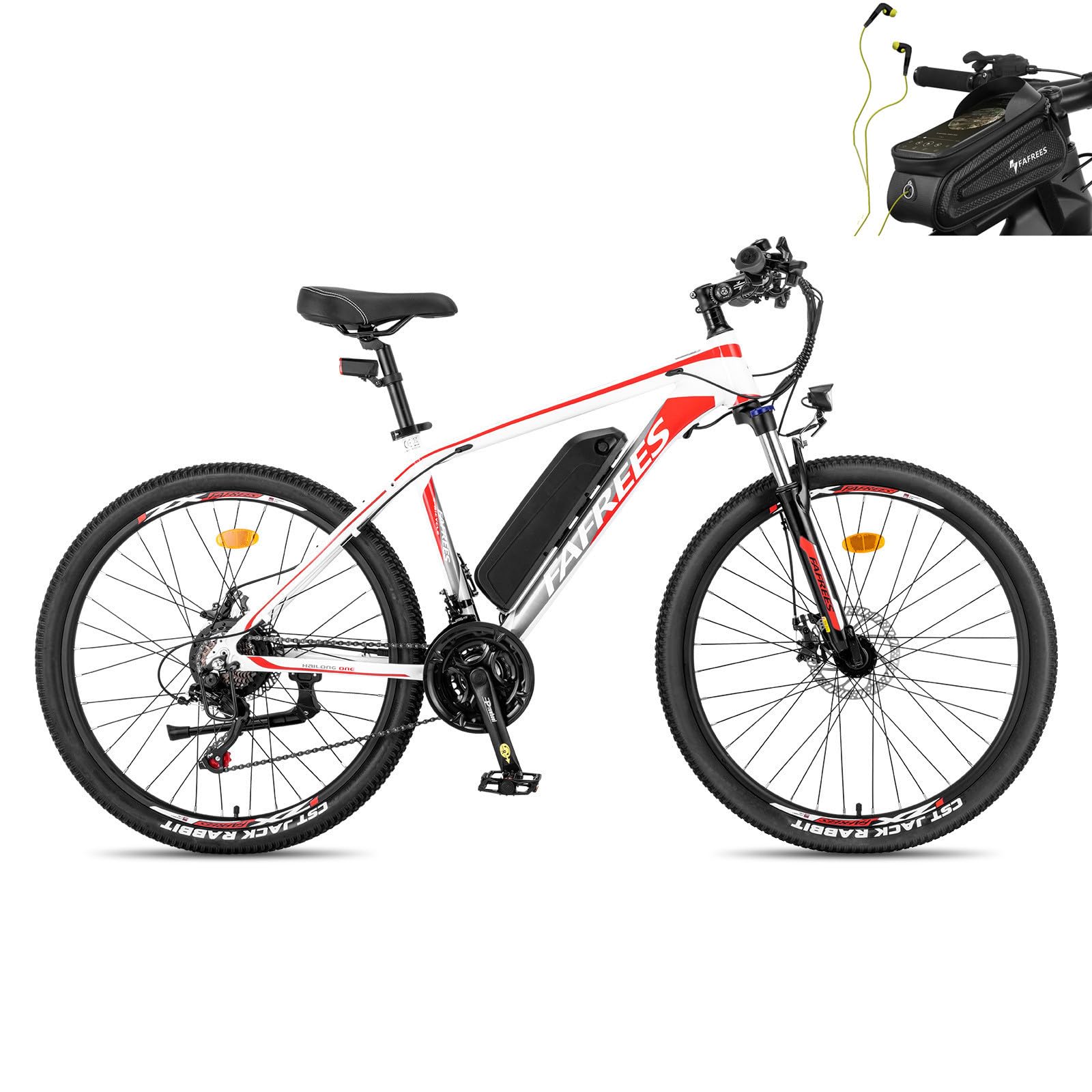 Fafrees 26 INCHES Electric Bikes for Adults, 36V 13Ah Removable Battery Pedal Assist Ebikes for Men Ladies, 250W Electric Bicycle for City, 25KM/H 21-Speed MTB, 26 HAILONG ONE