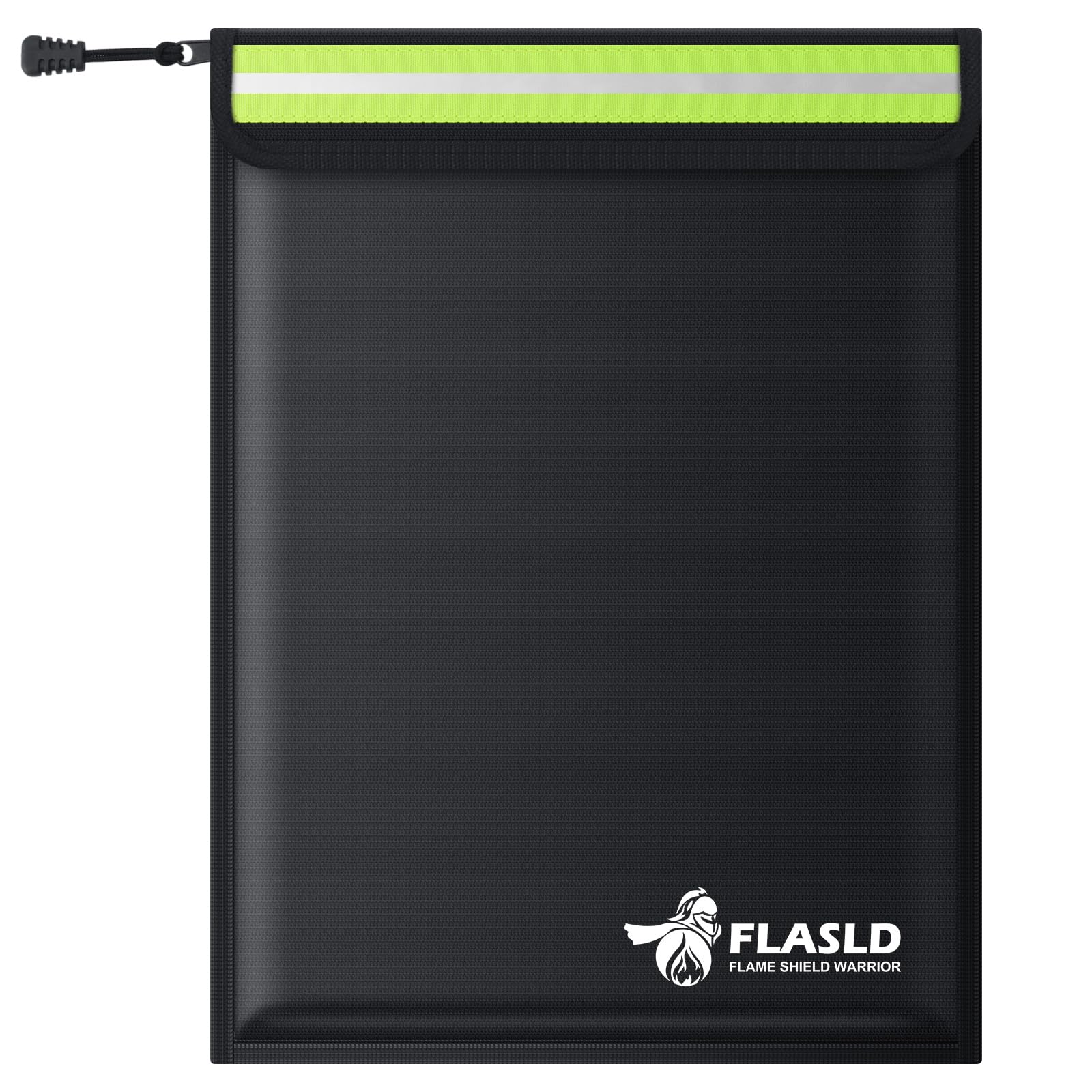 FLASLD Large Fireproof Document & Money Bags, Fireproof & Water Resistant Bag, Fireproof Folder Safe Bag for Cash, Valuables & Passport, with Silicone Coating & Zipper Closure, 60x30x30cm
