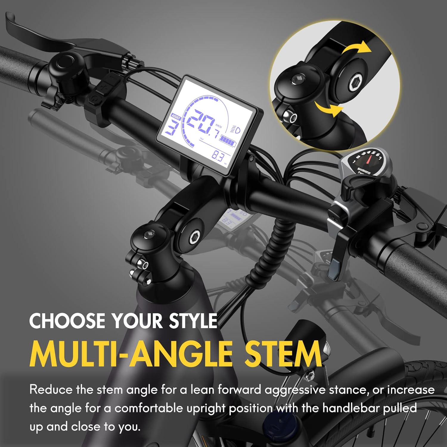 Fafrees Electric Bike for Adults WITH APP, 36V 14.5Ah/522Wh Removable Battery 100KM Pedal Assist Ebike, 27.5" Electric Bikes, 250W Electric Bicycle for City, 7 Speed Gears, F28 PRO EAPC