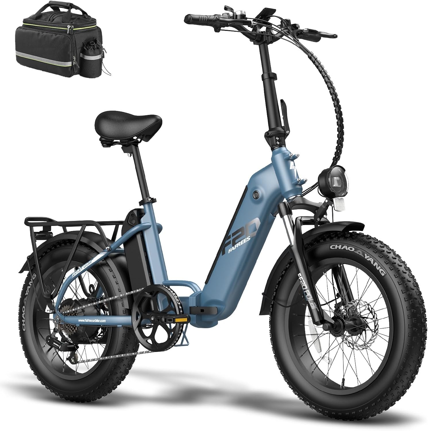 Fafrees FF20 Polar Folding Electric Bike, 998Wh Dual Battery, 140km Range, 20x4.0 INCHES Fat Tyres, Pedal Assist EBike for Audlts