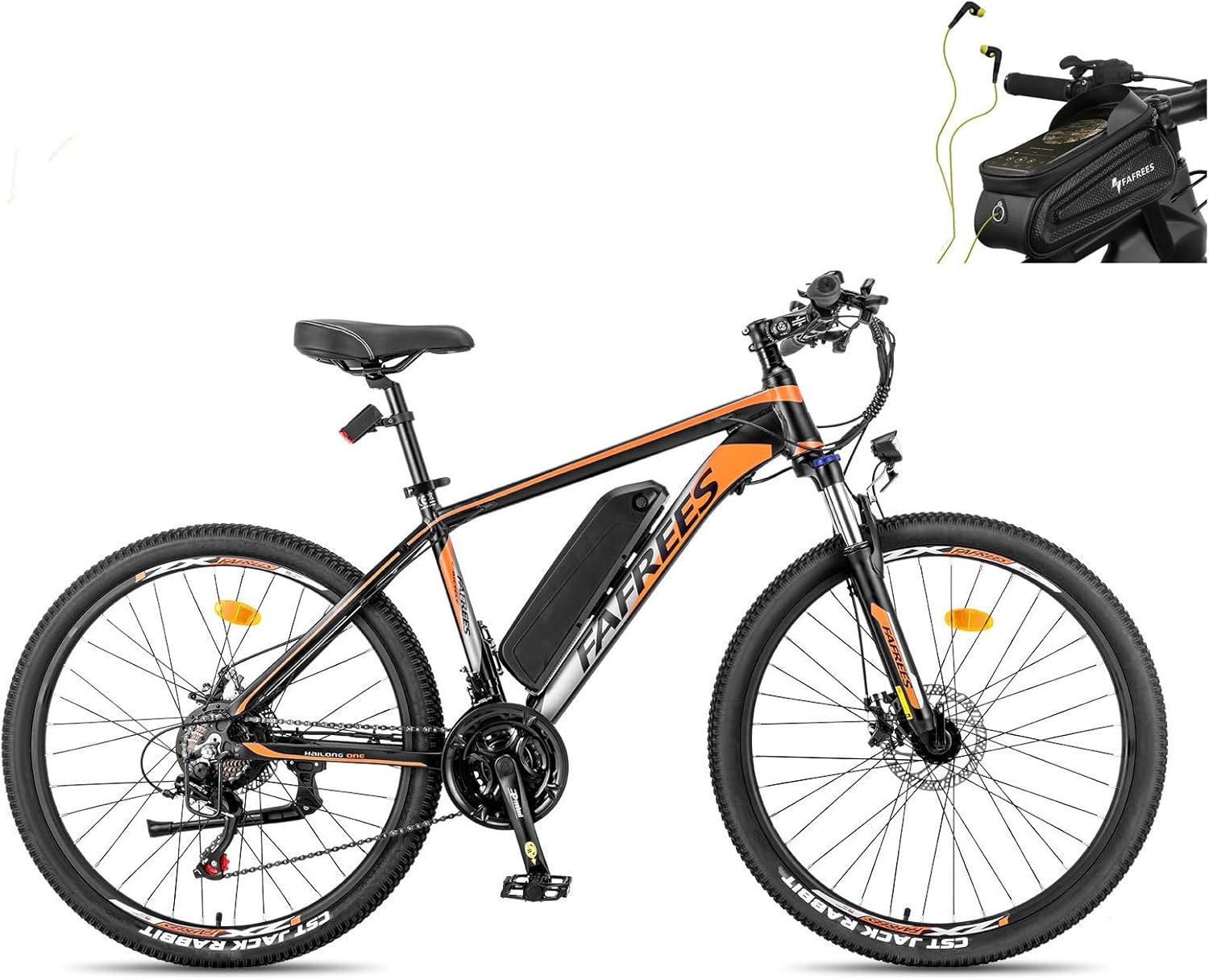 Fafrees 26 INCHES Electric Bikes for Adults, 36V 13Ah Removable Battery Pedal Assist Ebikes for Men Ladies, 250W Electric Bicycle for City, 25KM/H 21-Speed MTB, 26 HAILONG ONE