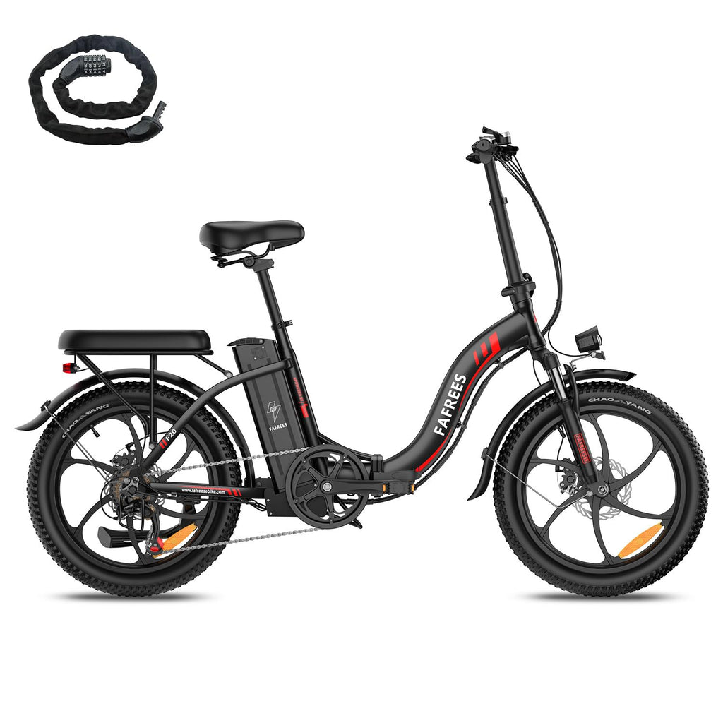 Fafrees F20 Folding Electric Bike for Adults, 36V 16Ah Removable Battery Ebike for Men and Ladies, 20 * 3.0 INCHES Fat Tire Pedal Assist E Bike, UK Stock