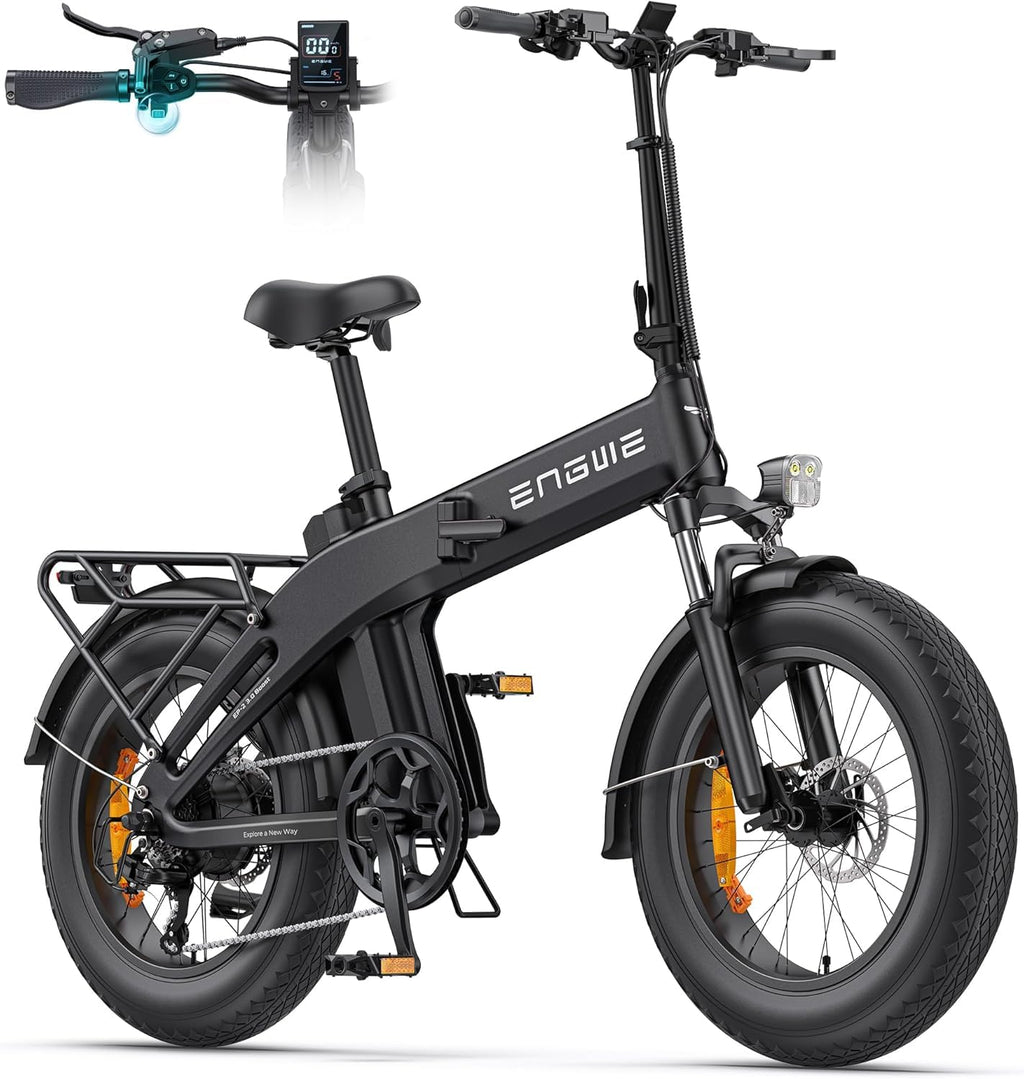 ENGWE EP-2 3.0 Boost E-Bike Folding Bike, 48V 13.5Ah Battery up to 120km, Torque Sensor & Foldable Design with Hydraulic Brakes and APP for Any Terrain