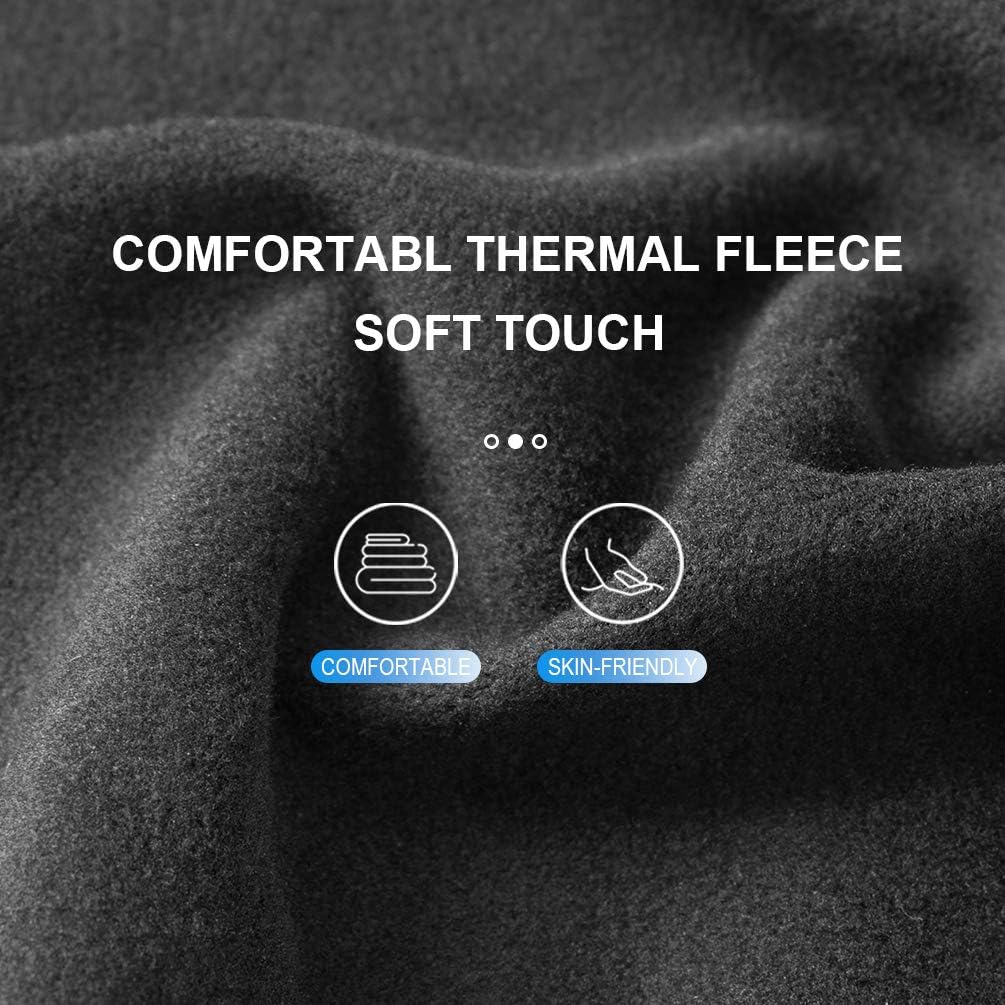 ROCKBROS Balaclava Winter Thermal Fleece Neck Warmer Windproof Dustproof Headcover Outdoor Sports Cycling Skiing Hats Fit Helmet Elastic Universal Size Black