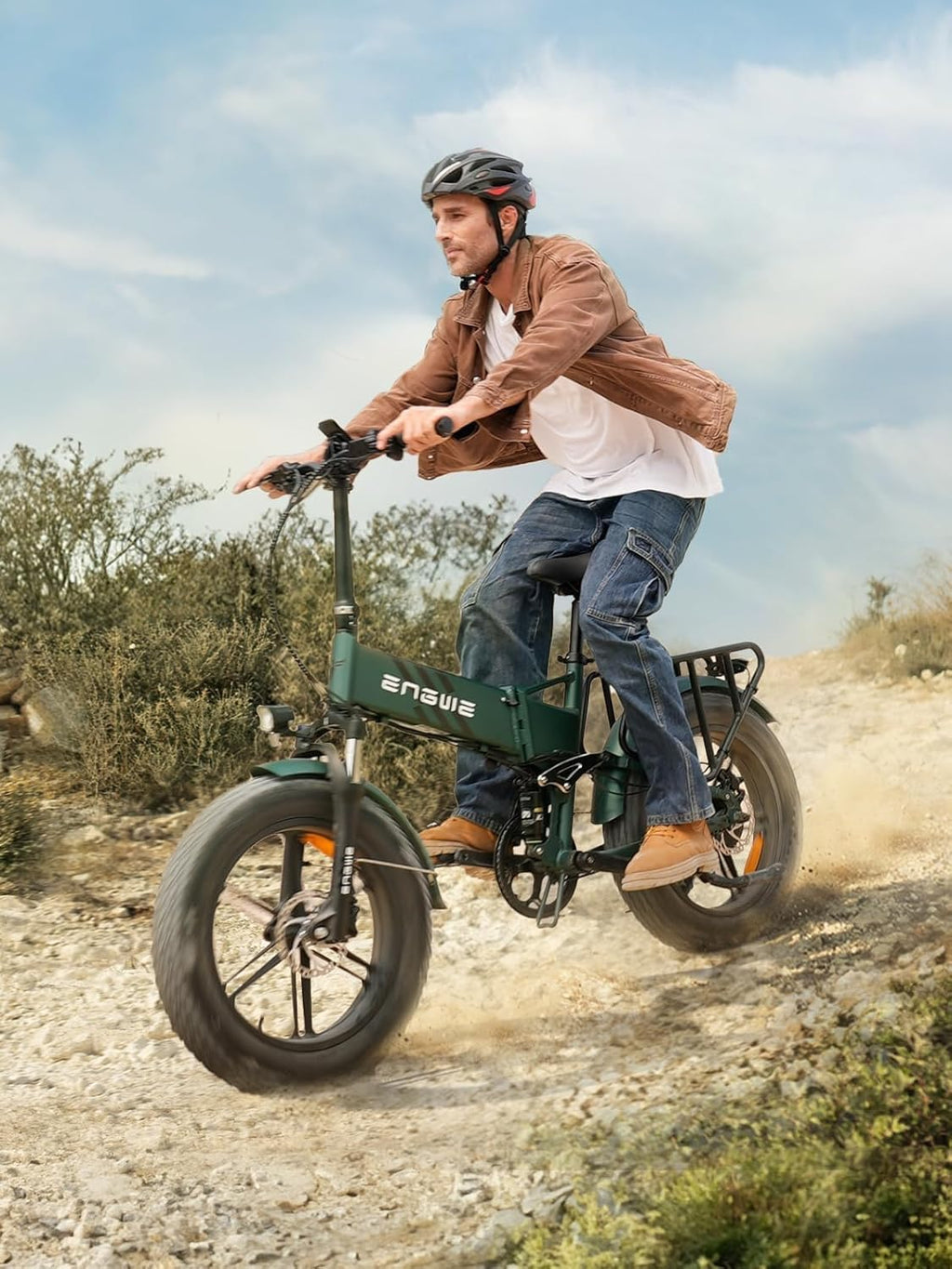 ENGWE ENGINE Pro 2.0 Electric Bike Folding E-Bike for Adults, 20''*4.0 Fat Tire Electric Bicycle, 48V16Ah Battery e-bike, Shimano 8-Gears All -Terrain