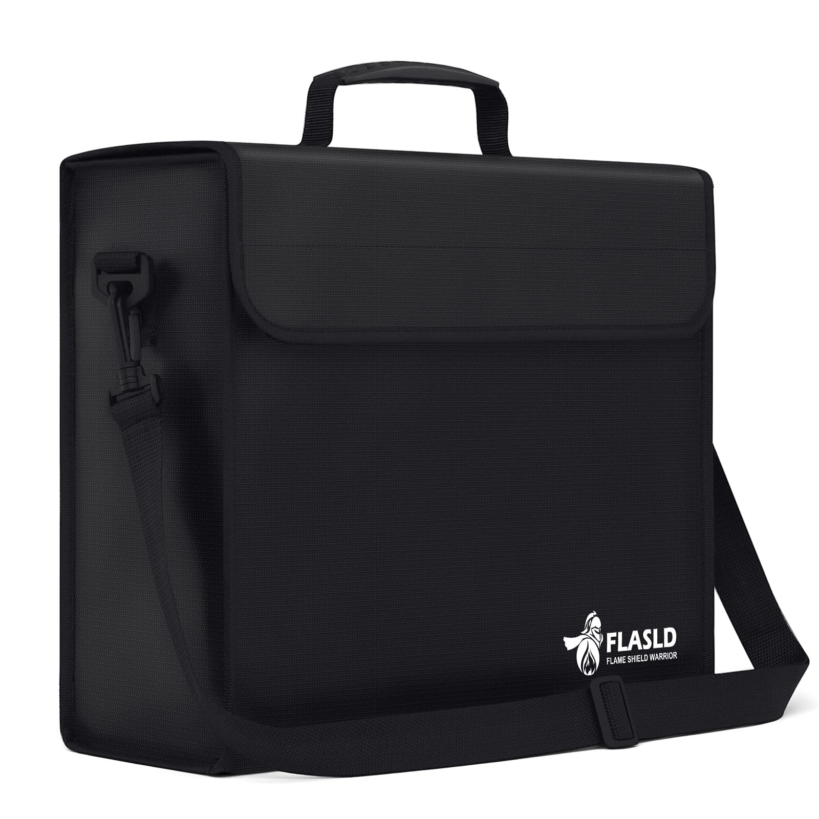 FLASLD Large Fireproof Document & Money Bags, Fireproof & Water Resistant Bag, Fireproof Folder Safe Bag for Cash, Valuables & Passport, with Silicone Coating & Zipper Closure, 60x30x30cm