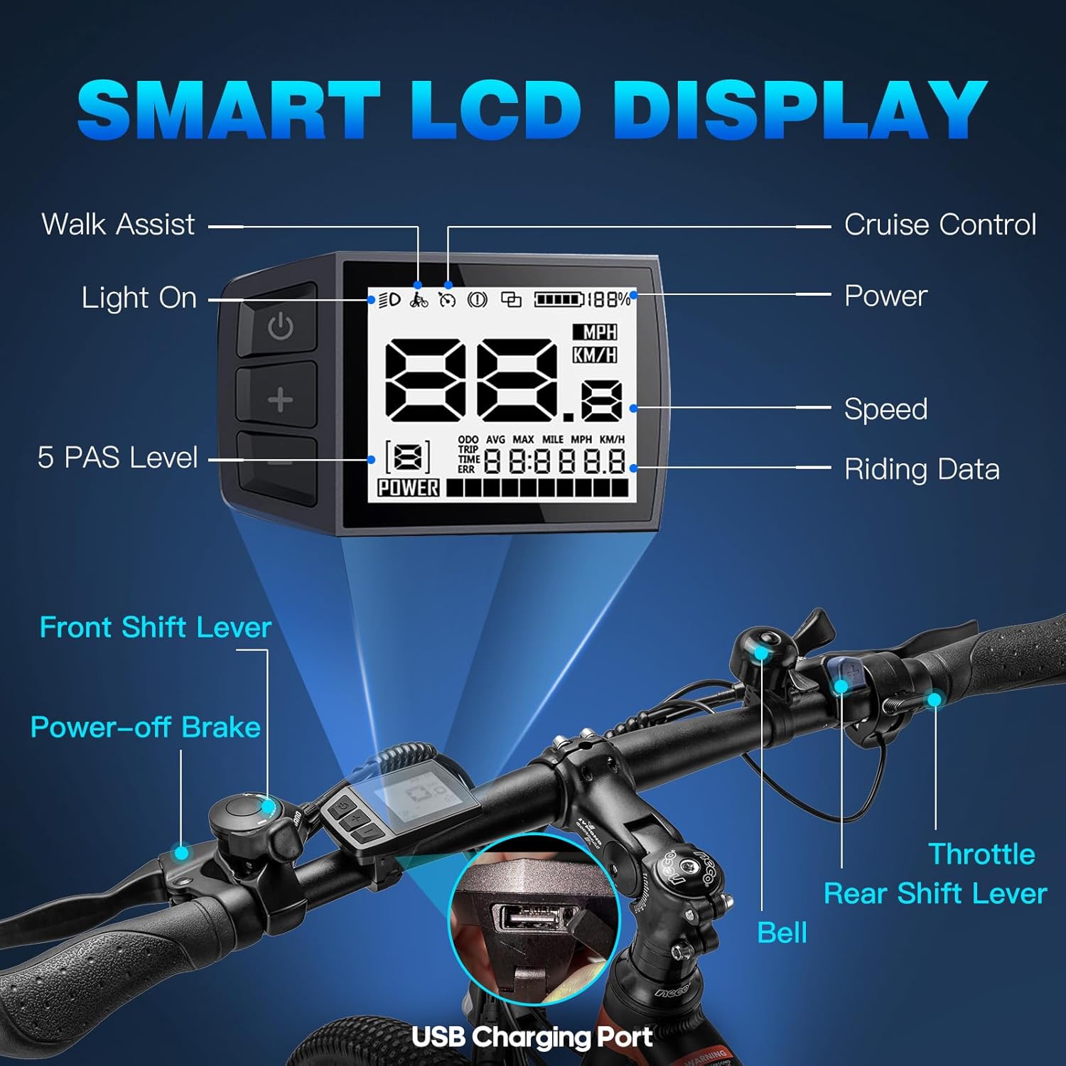 Fafrees 26 INCHES Electric Bikes for Adults, 36V 13Ah Removable Battery Pedal Assist Ebikes for Men Ladies, 250W Electric Bicycle for City, 25KM/H 21-Speed MTB, 26 HAILONG ONE