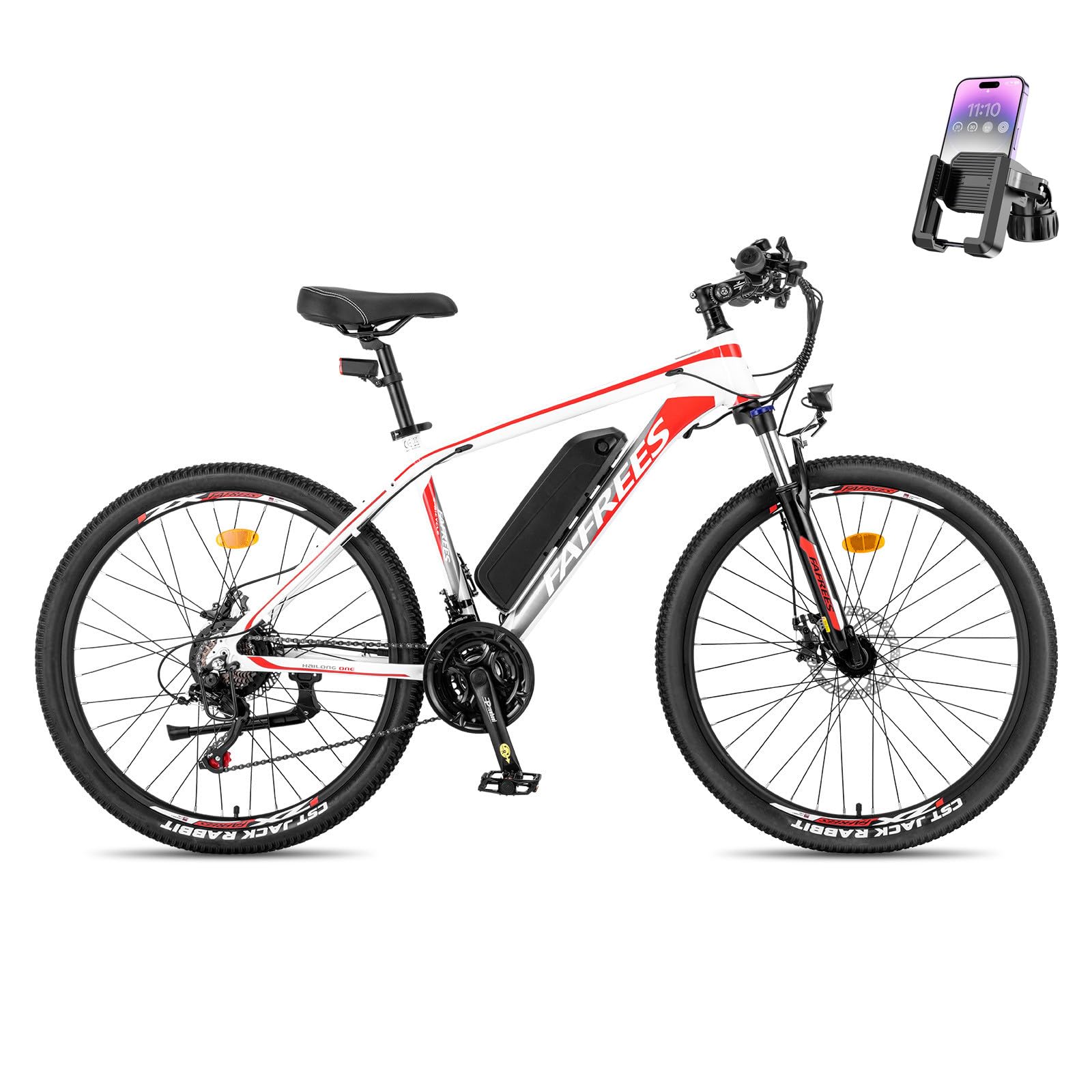 Fafrees 26 INCHES Electric Bikes for Adults, 36V 13Ah Removable Battery Pedal Assist Ebikes for Men Ladies, 250W Electric Bicycle for City, 25KM/H 21-Speed MTB, 26 HAILONG ONE