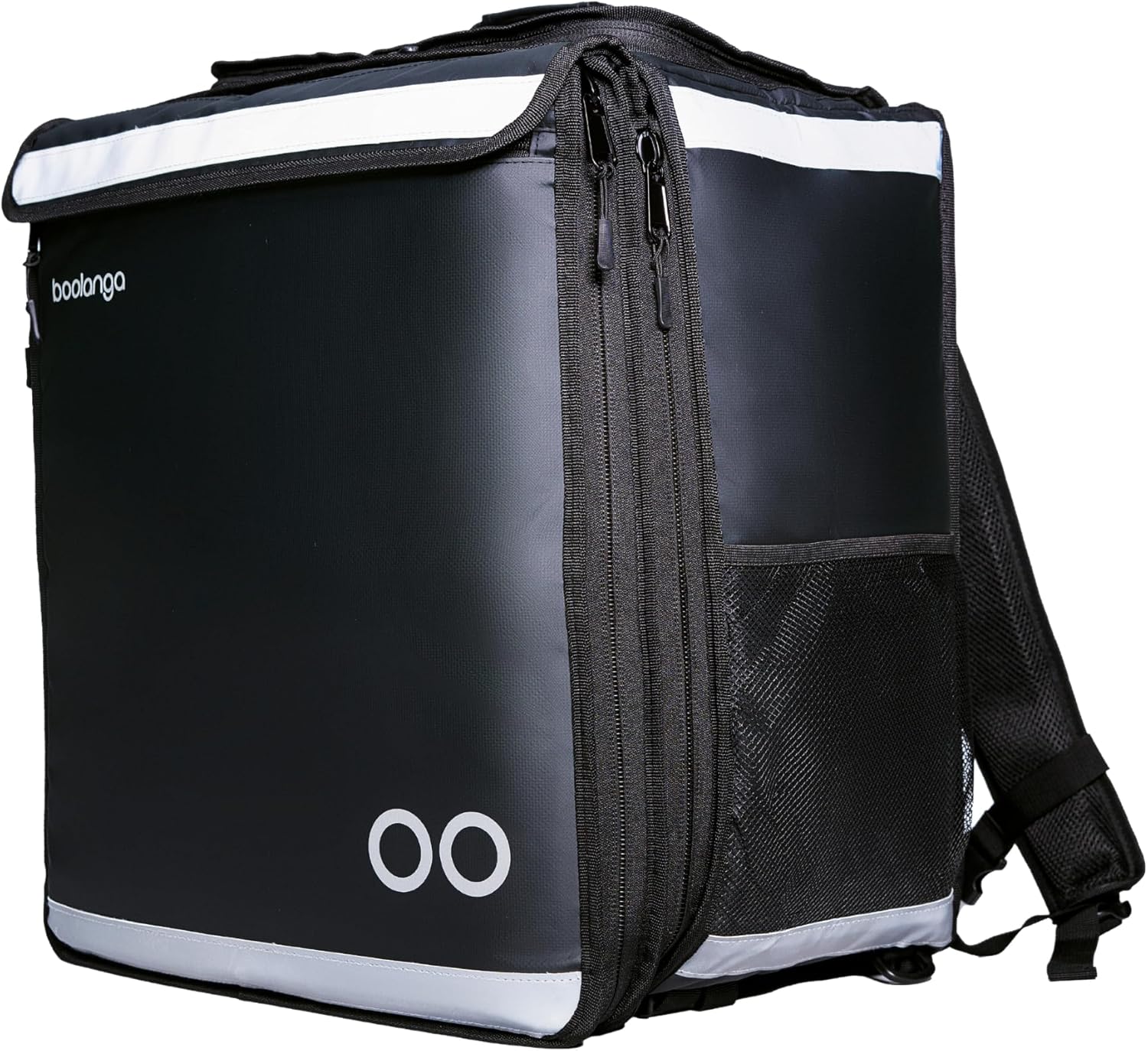 Telescopic Cubic 89L, Insulated Food Delivery Bag, Expandable Functionality, 100% Water-Repellent, Fully Foldable, Reflective Stripes, Designed for Professional Couriers (Telescopic Cubic)