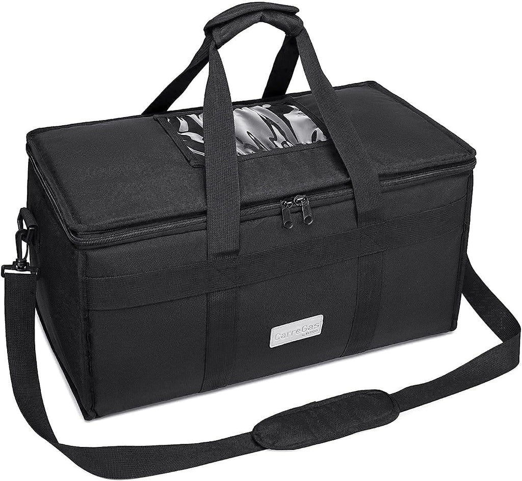 Backpack Premium Food Delivery Bag, Thermal Insulated Cooler Bag Large Capacity Suitable for Cold and Hot Food with Dividers, Takeaway Home Delivery, Suitable for Bike 40x40x43cm 68L