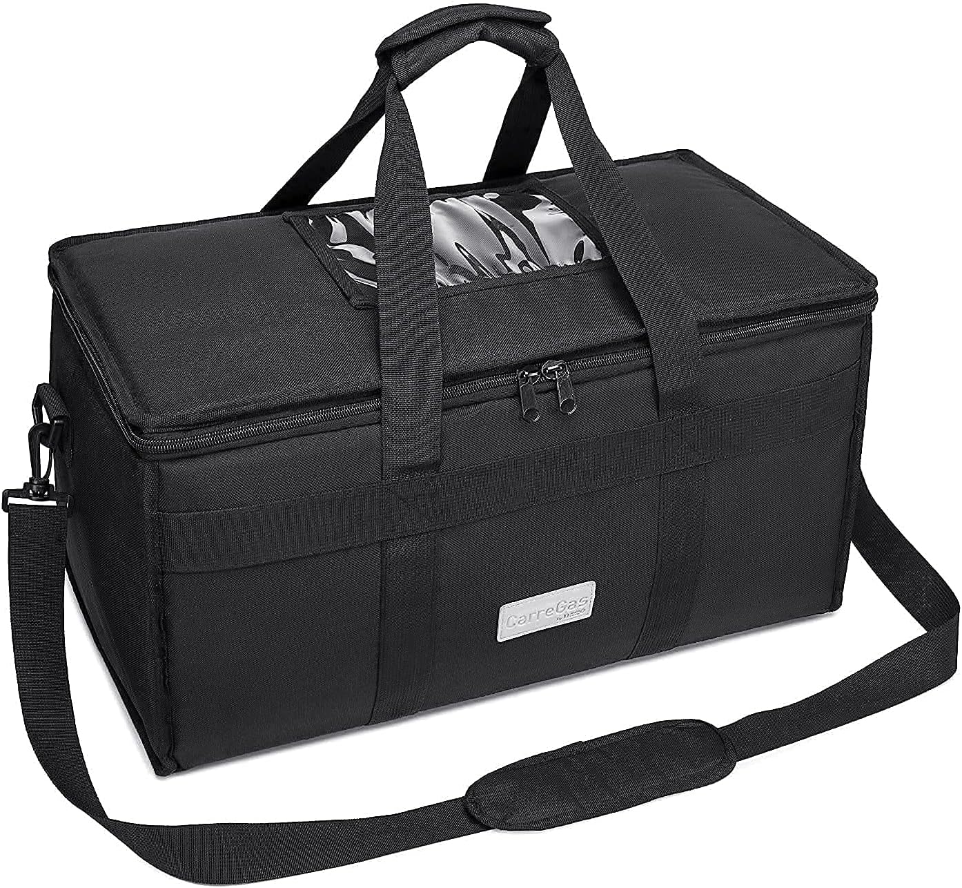 Backpack Premium Food Delivery Bag, Thermal Insulated Cooler Bag Large Capacity Suitable for Cold and Hot Food with Dividers, Takeaway Home Delivery, Suitable for Bike 40x40x43cm 68L