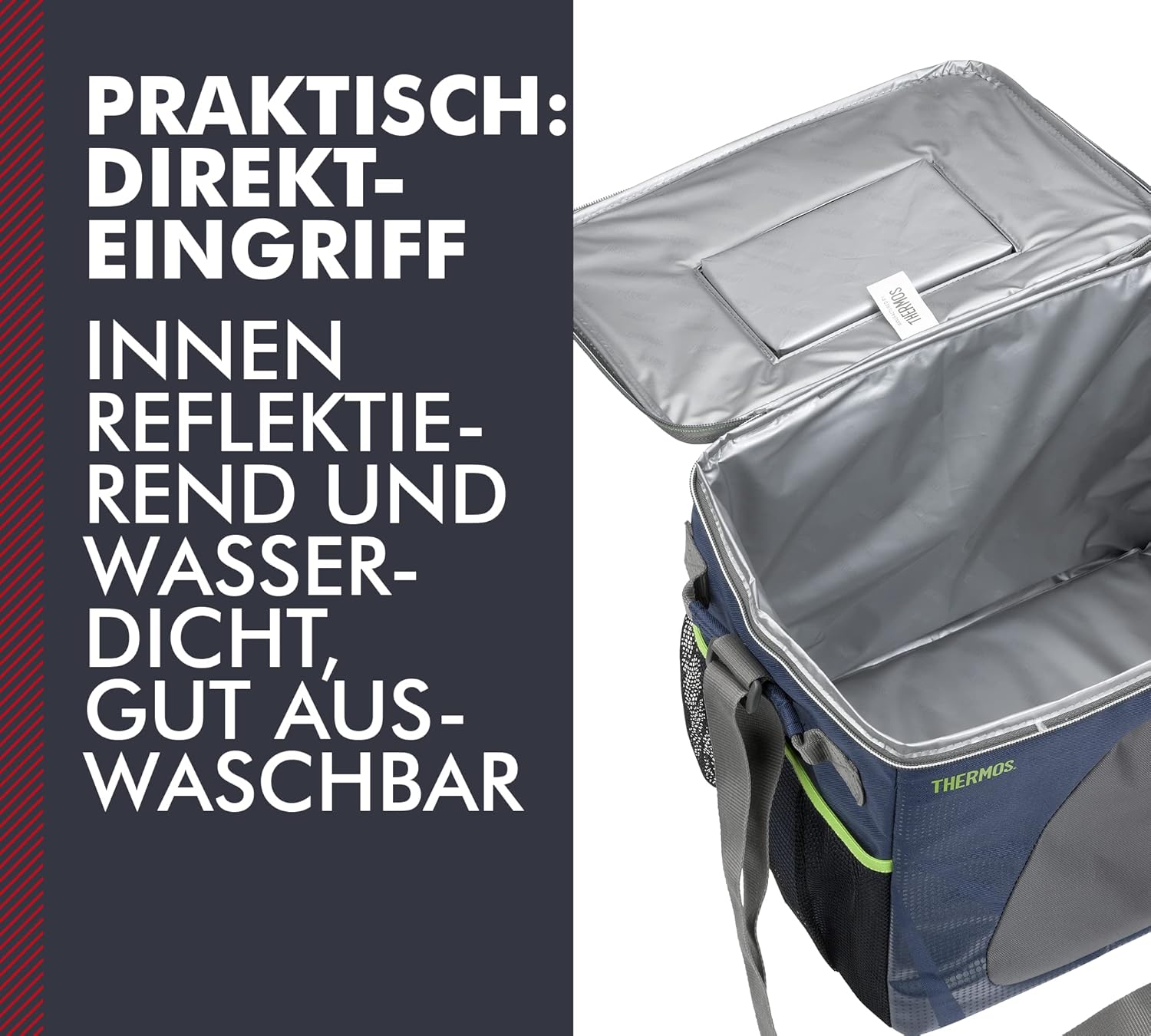 Thermos 148864 Radiance Cooler, Navy, 24 Can/16 L