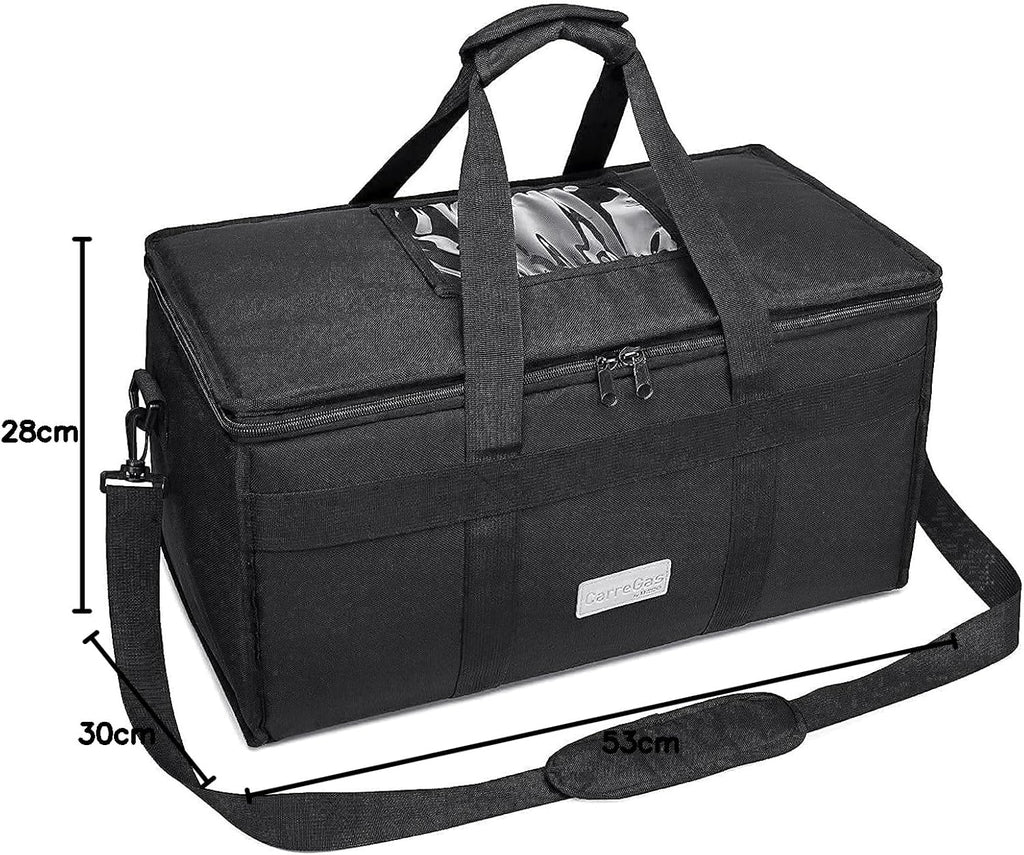 Backpack Premium Food Delivery Bag, Thermal Insulated Cooler Bag Large Capacity Suitable for Cold and Hot Food with Dividers, Takeaway Home Delivery, Suitable for Bike 40x40x43cm 68L