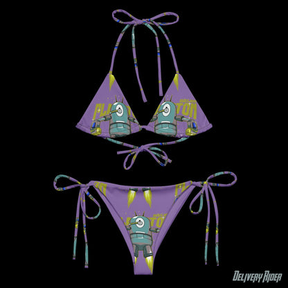 Plankton All-over print recycled string bikini