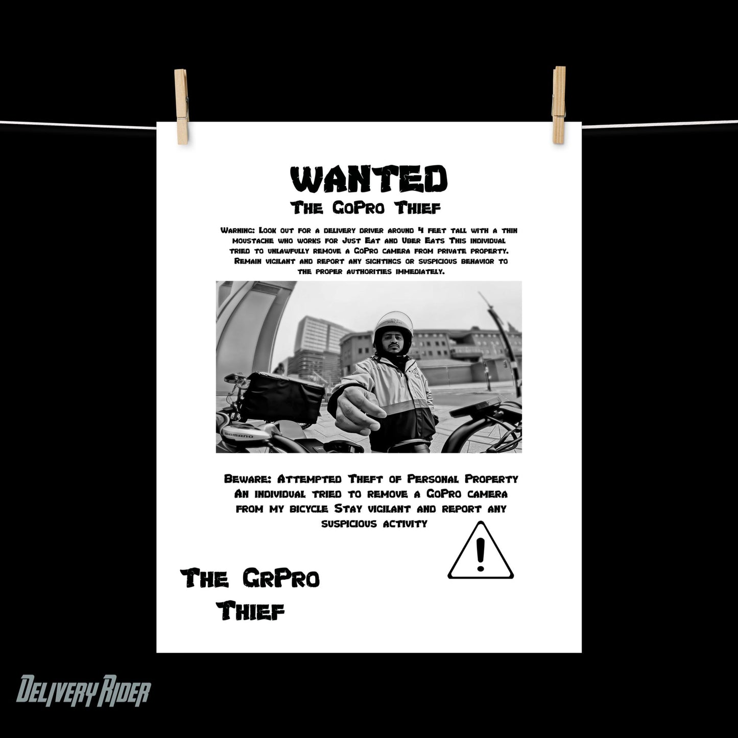 The GoPro THIEF Wanted Poster