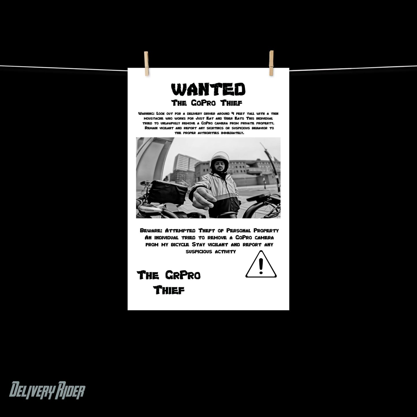 The GoPro THIEF Wanted Poster