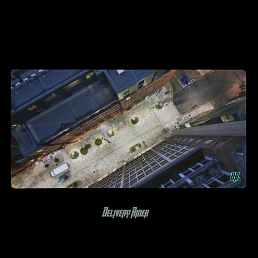 Delivery Rider Gaming mouse pad (City View)