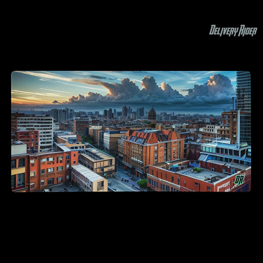 Delivery Rider Gaming mouse pad (AI Drone Short Over Birmingham)