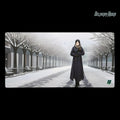 Delivery Rider Gaming mouse pad (AI Snow Walk)