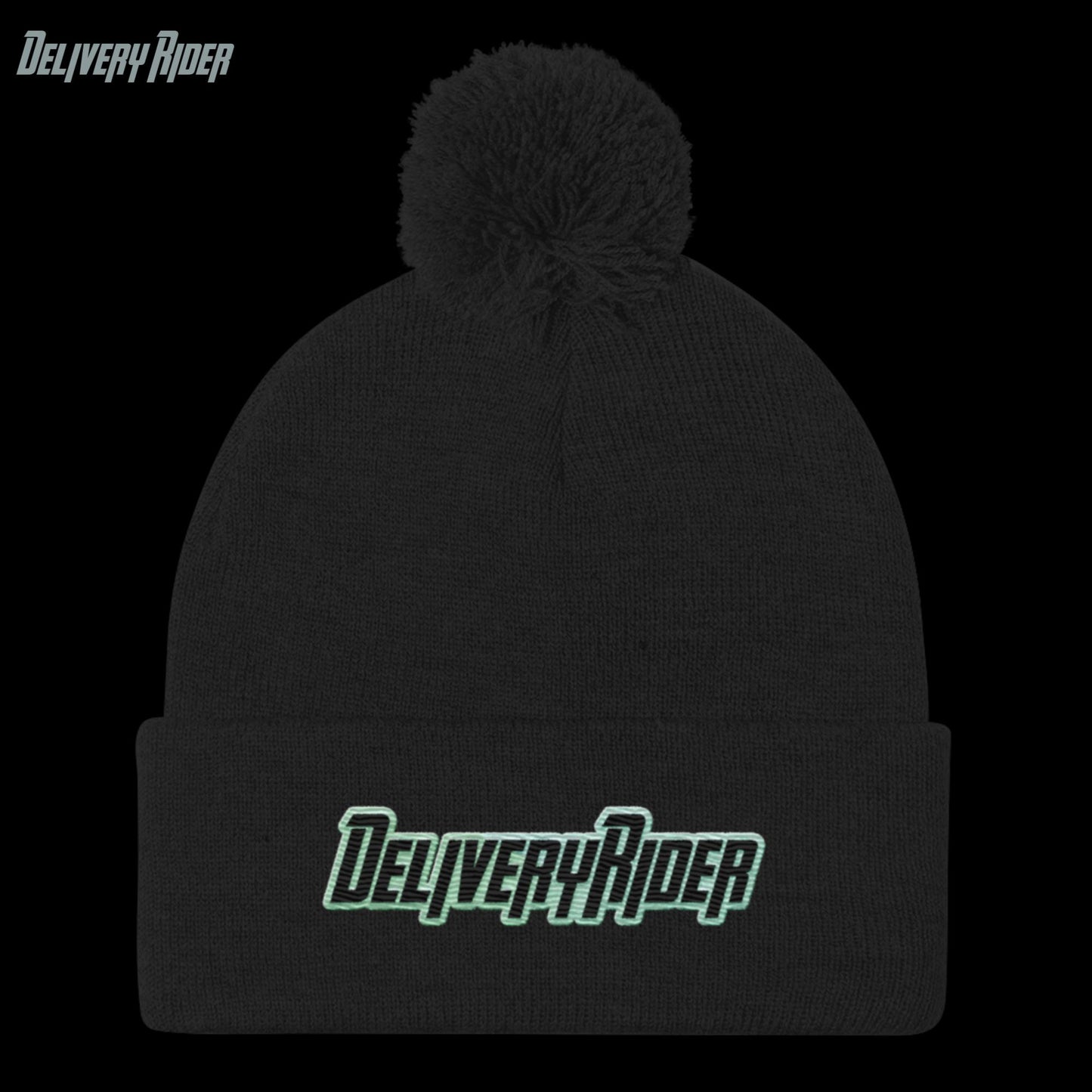 Delivery Rider Pom-Pom Beanie