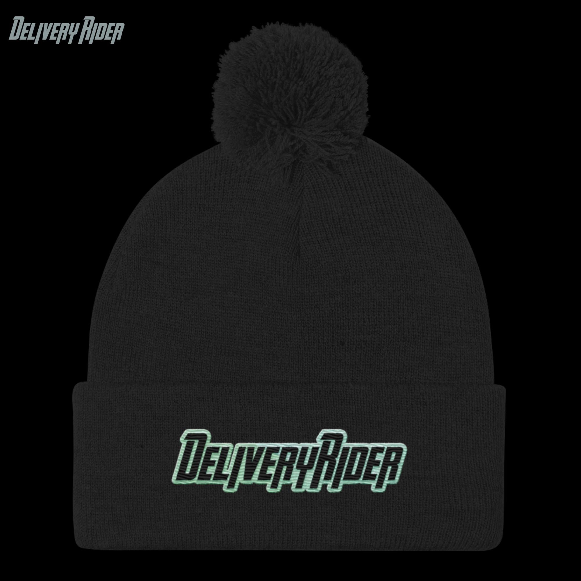 Delivery Rider Pom-Pom Beanie