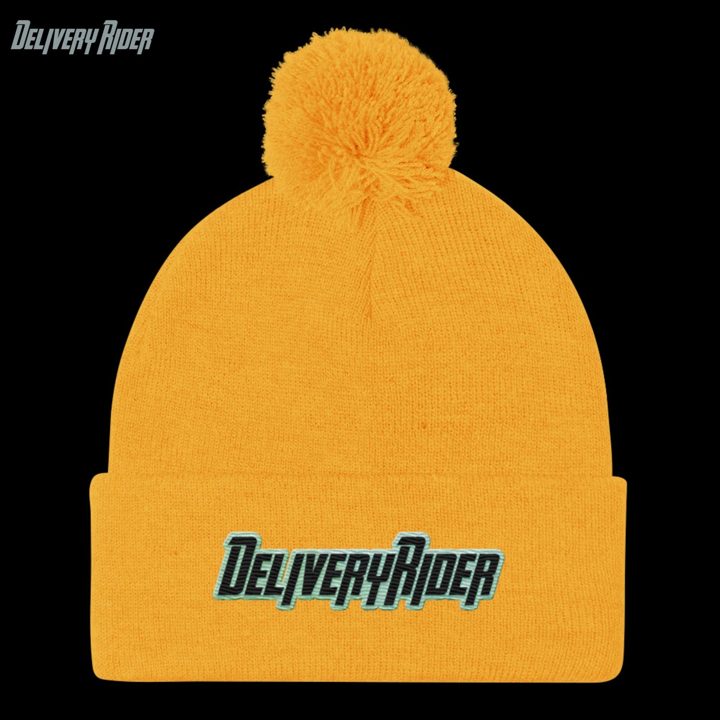 Delivery Rider Pom-Pom Beanie