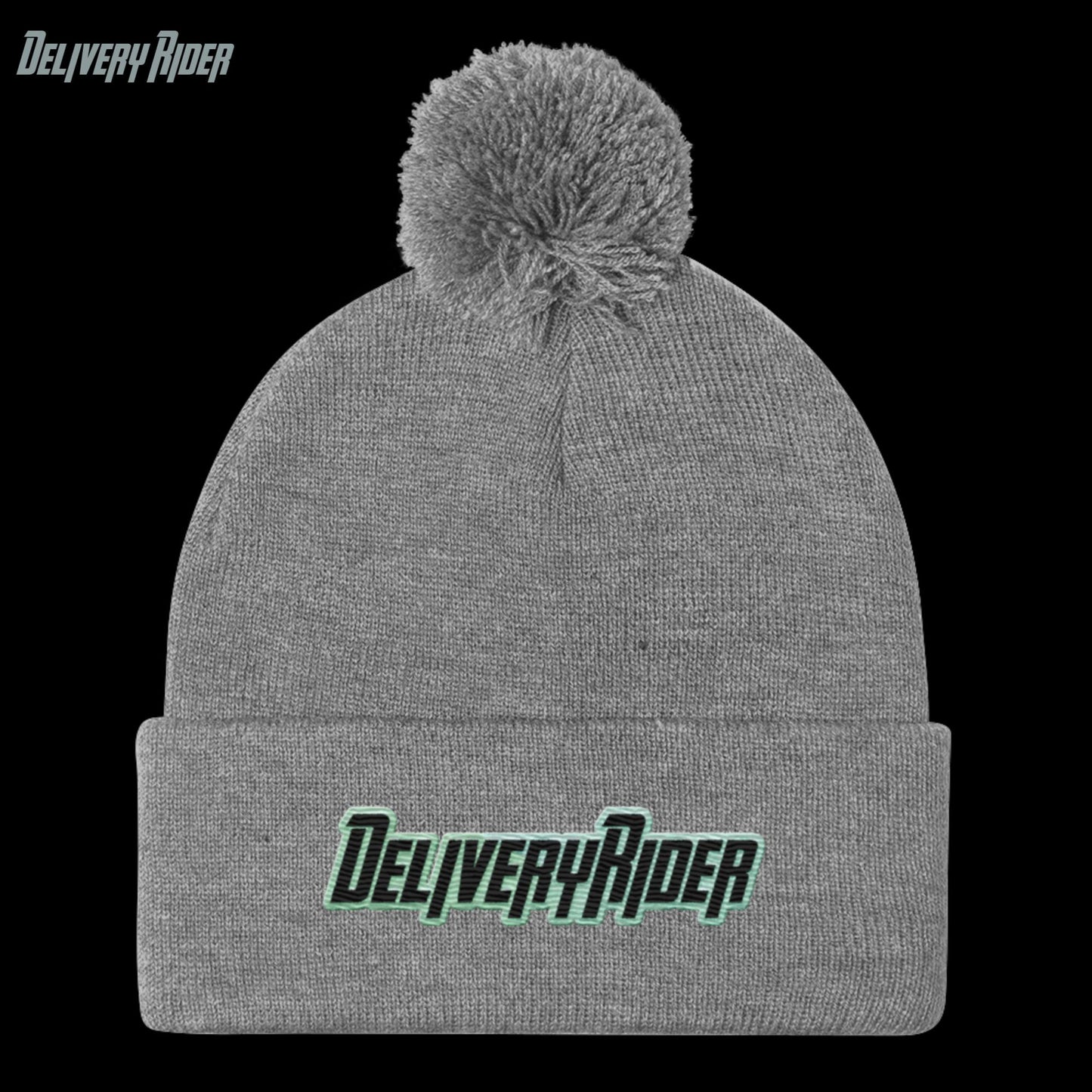 Delivery Rider Pom-Pom Beanie