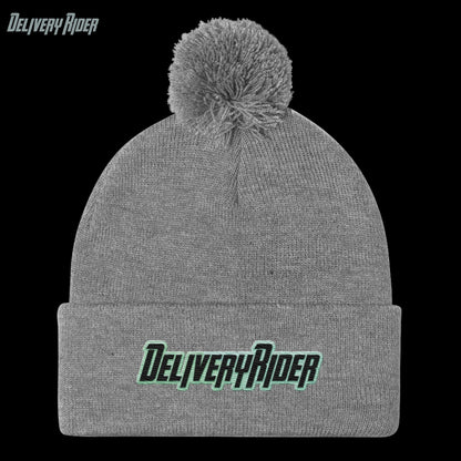 Delivery Rider Pom-Pom Beanie