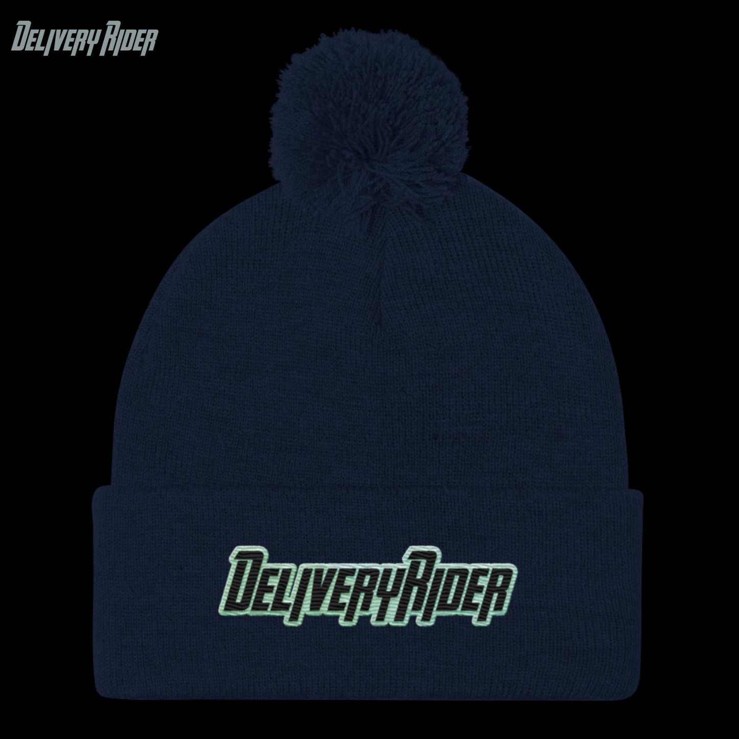 Delivery Rider Pom-Pom Beanie