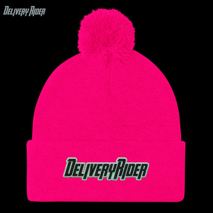 Delivery Rider Pom-Pom Beanie