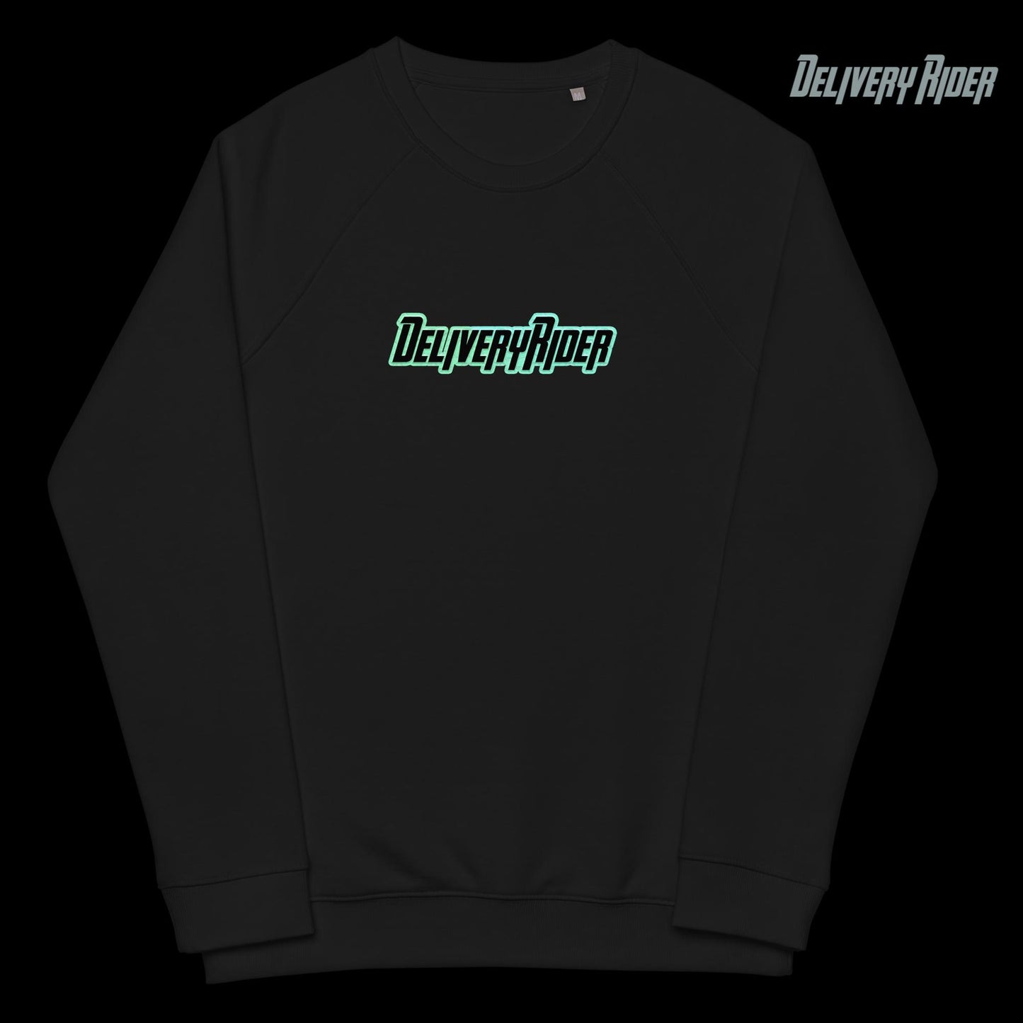 Delivery Rider Unisex organic raglan sweatshirt