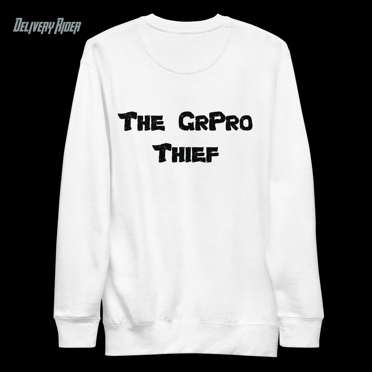 The GoPro Thief (Wanted: The Daring GoPro Bandit) Unisex Premium Sweatshirt B & W