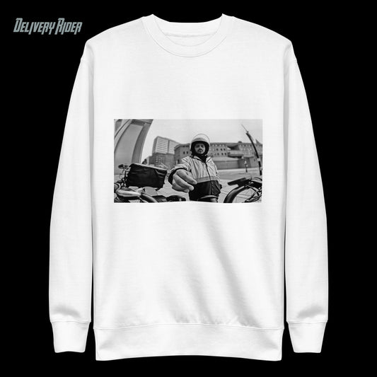 The GoPro Thief (Wanted: The Daring GoPro Bandit) Unisex Premium Sweatshirt B & W