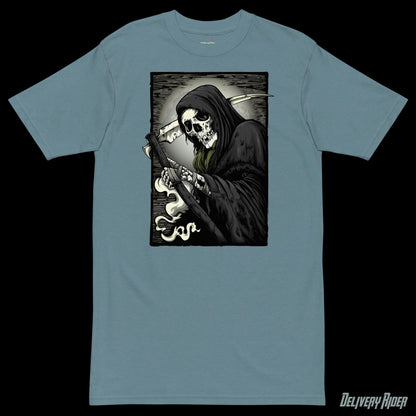 Delivery Rider Grim Reaper Tracksuit Men’s premium heavyweight tee