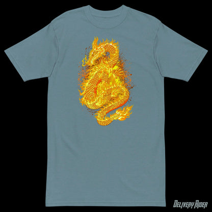 Fire Dragon Men’s premium heavyweight tee