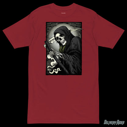 Delivery Rider Grim Reaper Tracksuit Men’s premium heavyweight tee