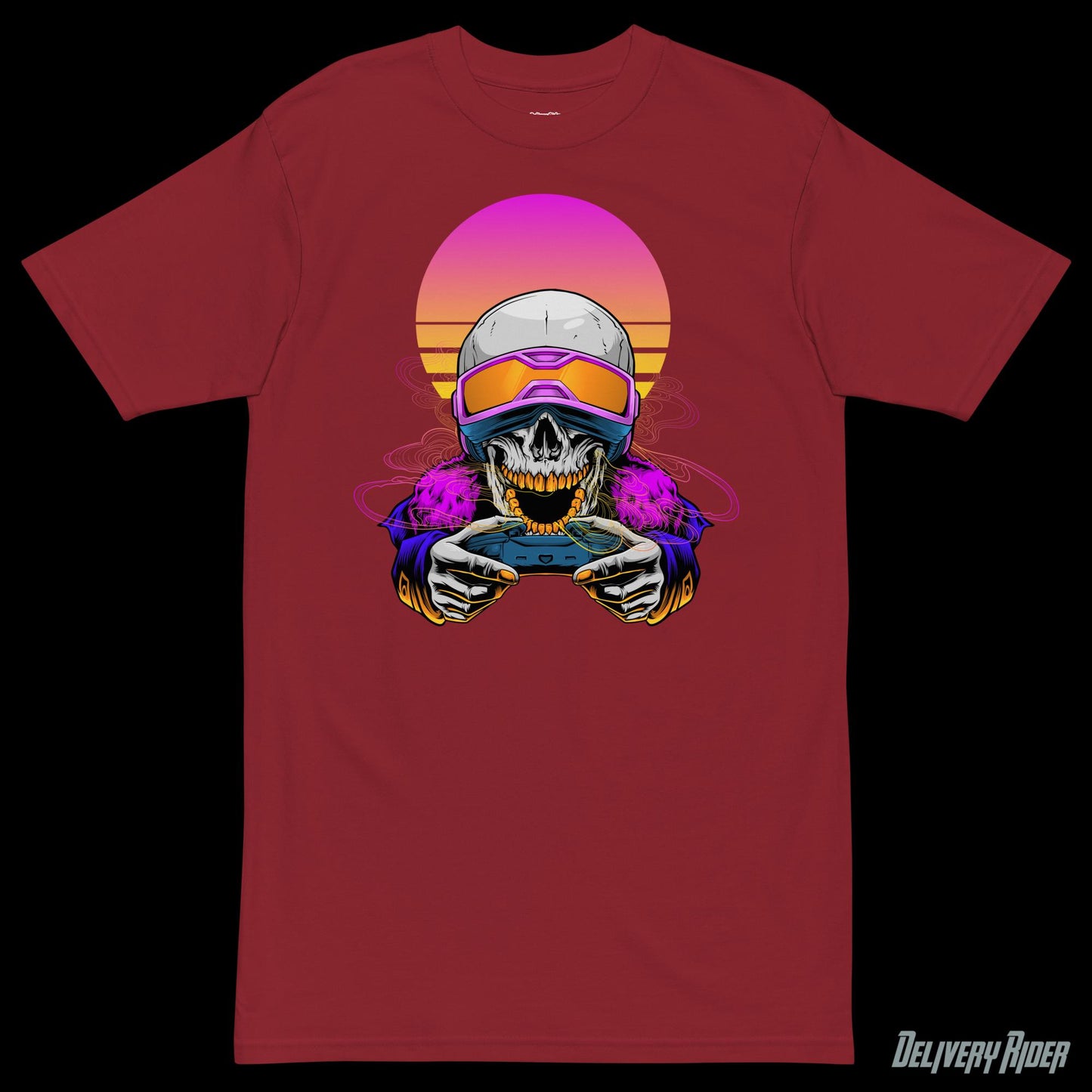 Delivery Rider Future Gamer Men’s premium heavyweight tee