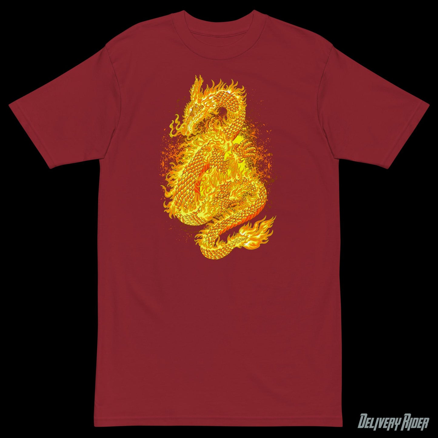 Fire Dragon Men’s premium heavyweight tee