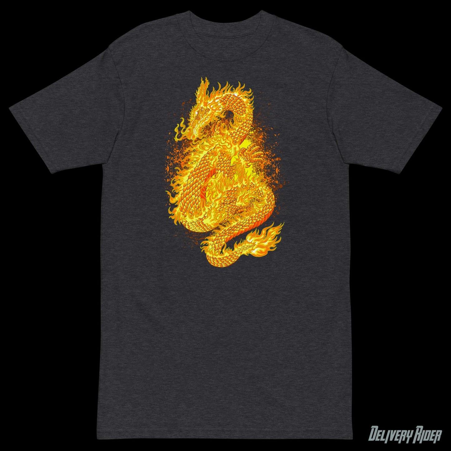 Fire Dragon Men’s premium heavyweight tee