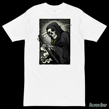 Delivery Rider Grim Reaper Tracksuit Men’s premium heavyweight tee