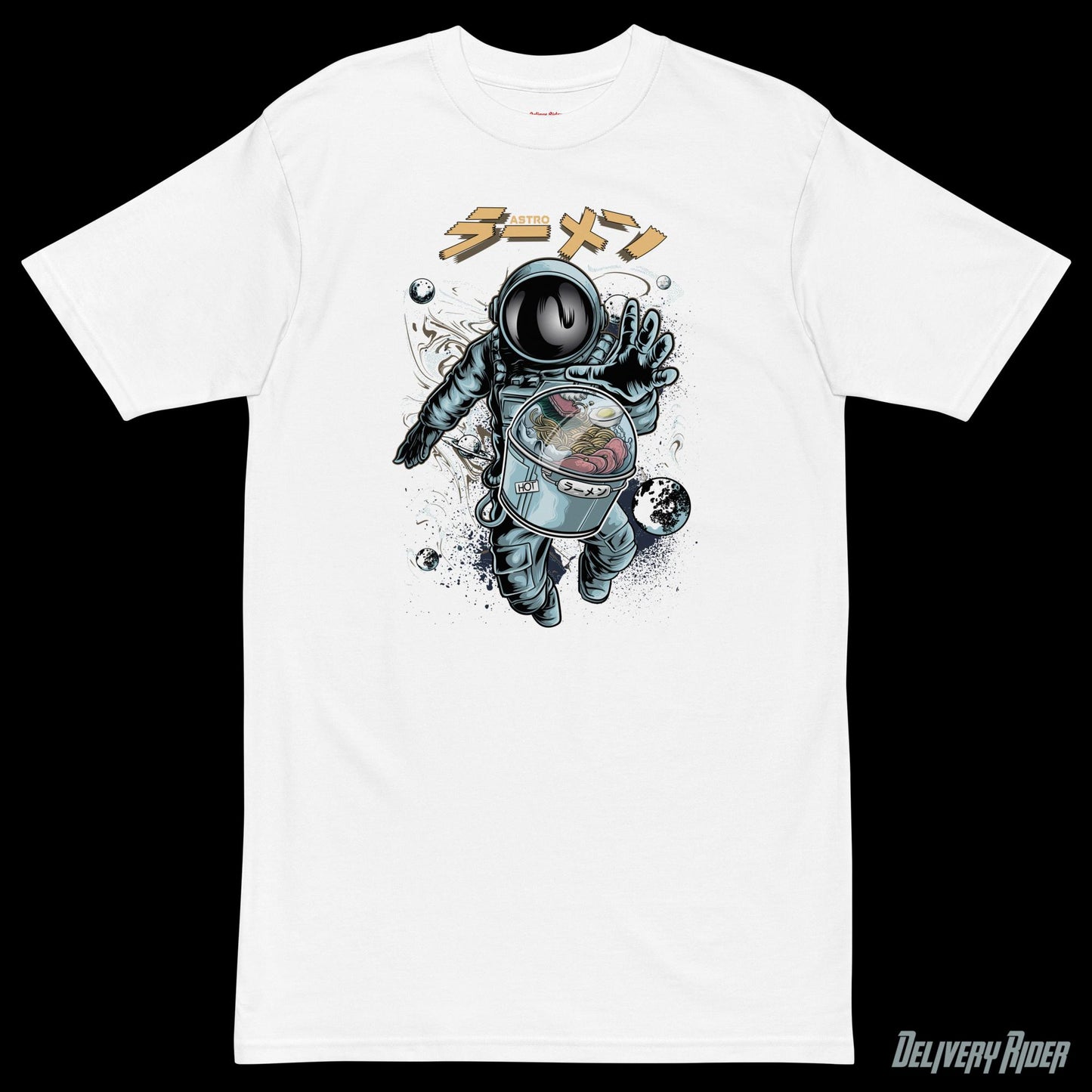 Delivery Rider Astro Ramen Men’s premium heavyweight tee