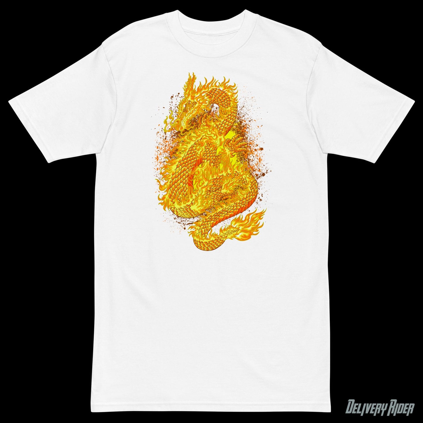 Fire Dragon Men’s premium heavyweight tee