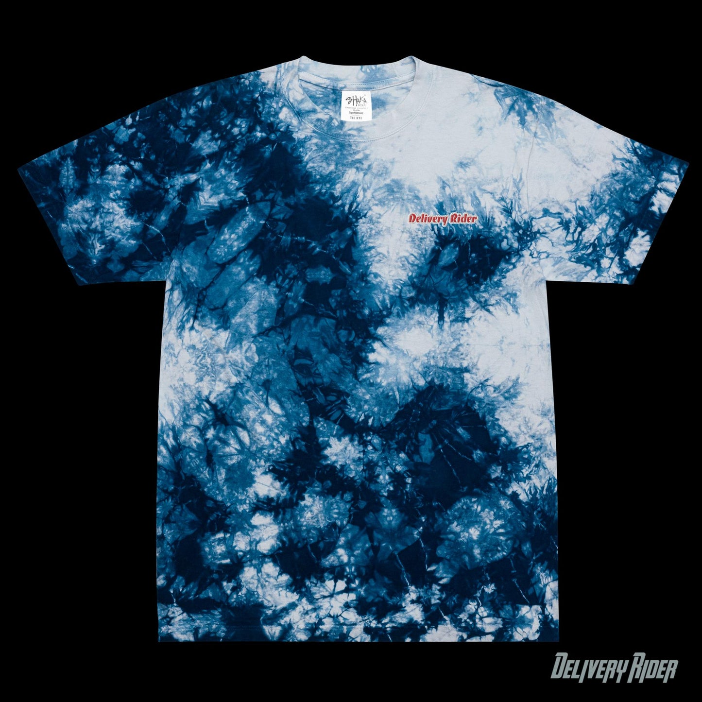 Delivery Rider Oversized tie-dye t-shirt