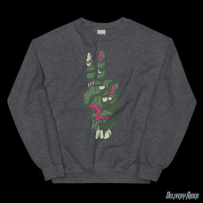 Zombie Hand of Peace Unisex Sweatshirt